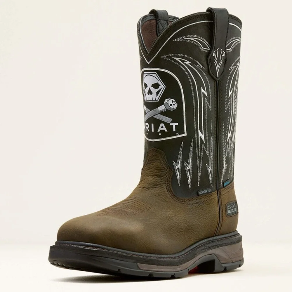 Ariat® (Men's 13 D) WorkHog™ XT Bolt Skull Waterproof Carbon Toe Work Boot -$270